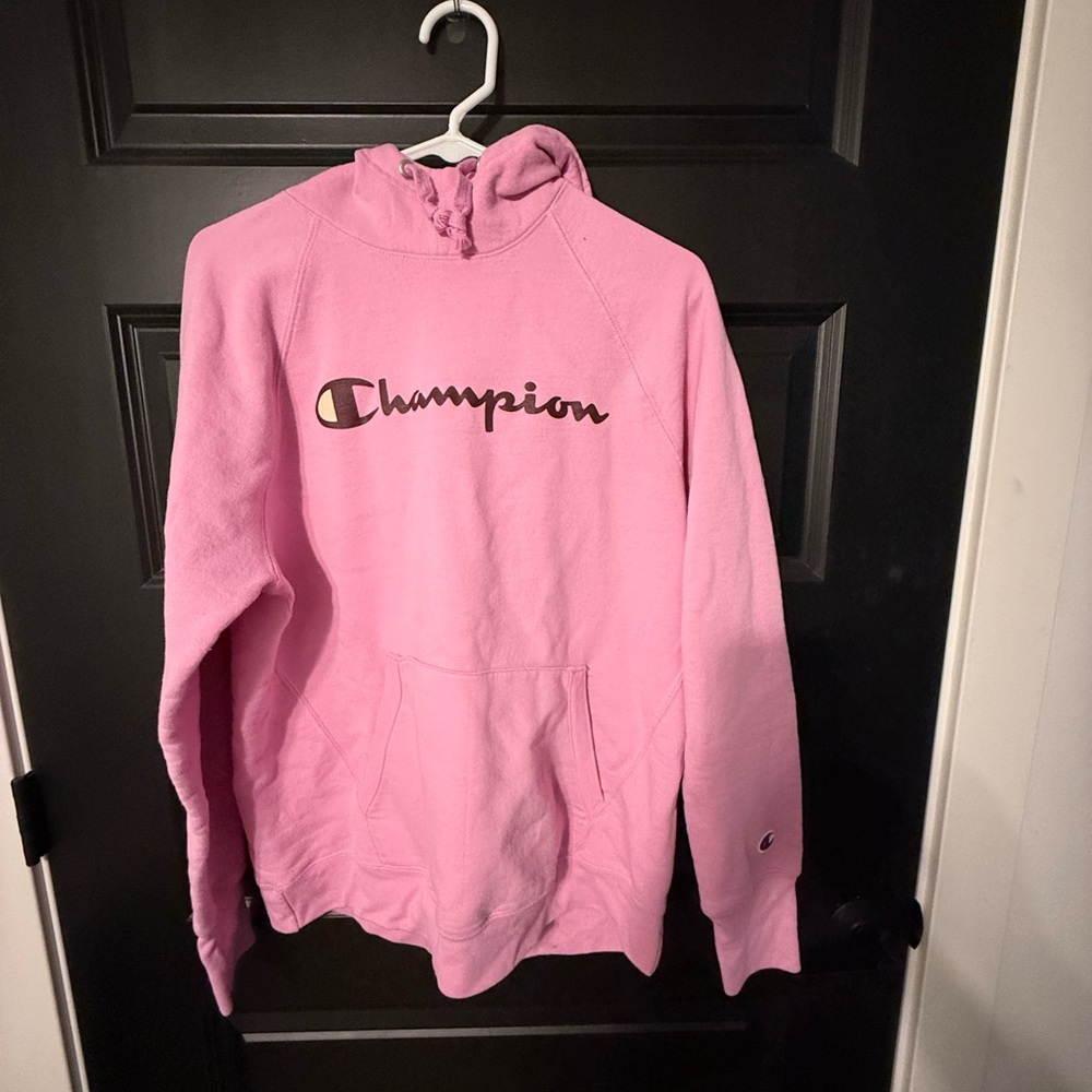 Champion Women's Powerblend Pink Fleece Hoodie